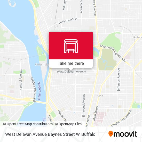 West Delavan Avenue Baynes Street W map