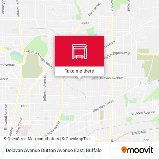 Delavan Avenue Dutton Avenue East map