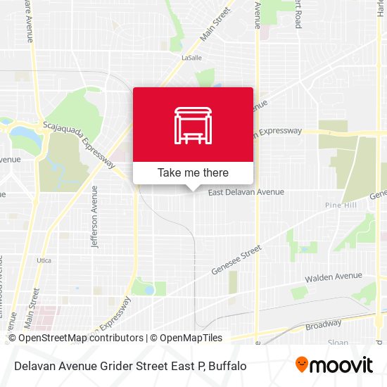 Delavan Avenue Grider Street East P map