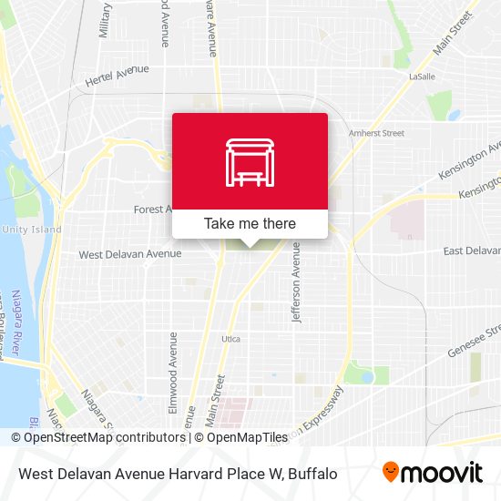 West Delavan Avenue Harvard Place W map