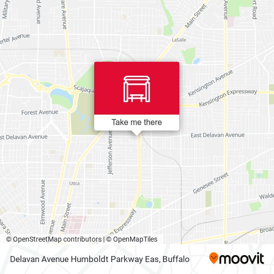 Delavan Avenue Humboldt Parkway Eas map