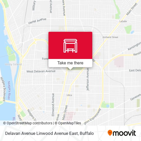 Mapa de Delavan Avenue Linwood Avenue East
