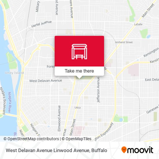 West Delavan Avenue Linwood Avenue map