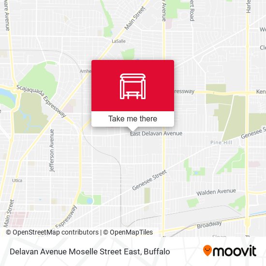 Mapa de Delavan Avenue Moselle Street East