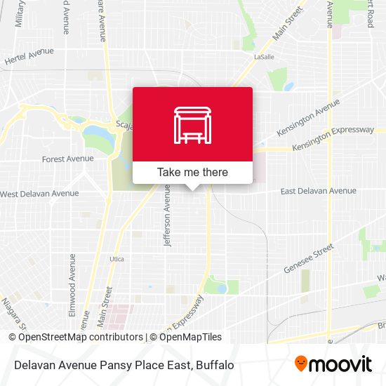 Mapa de Delavan Avenue Pansy Place East