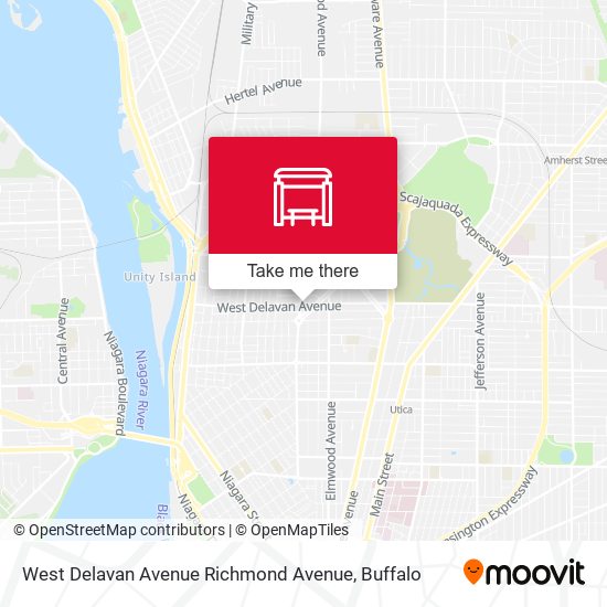Mapa de West Delavan Avenue Richmond Avenue