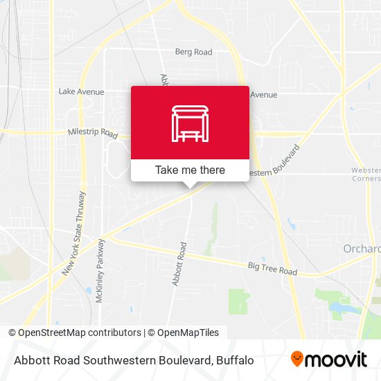 Abbott Road Southwestern Boulevard map