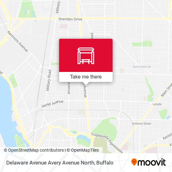 Delaware Avenue Avery Avenue North map