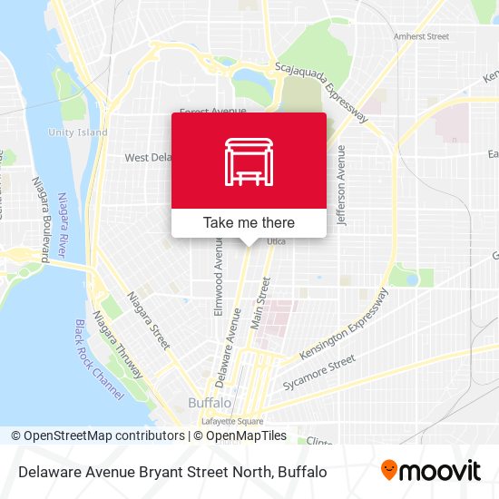 Delaware Avenue Bryant Street North map