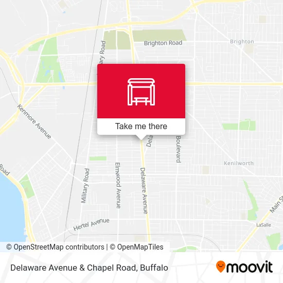 Delaware Avenue & Chapel Road map