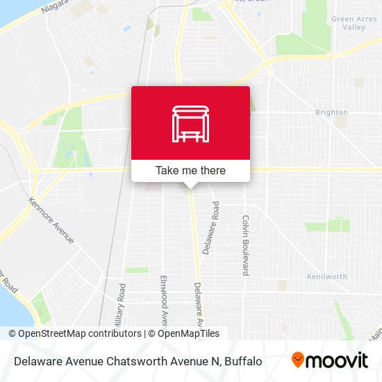 Delaware Avenue Chatsworth Avenue N map