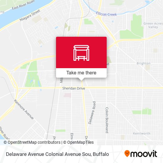 Delaware Avenue Colonial Avenue Sou map