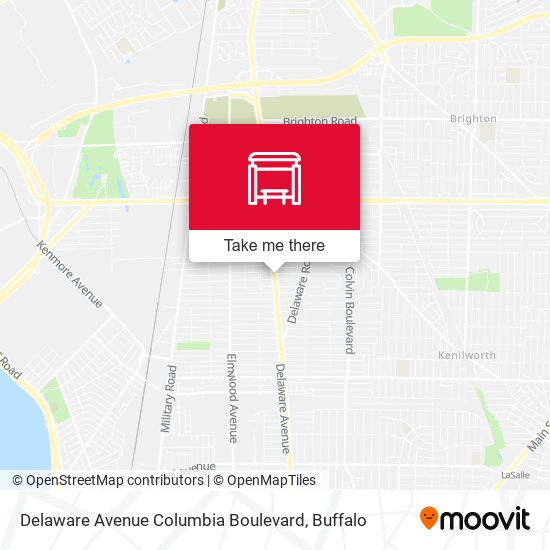 Delaware Avenue Columbia Boulevard map