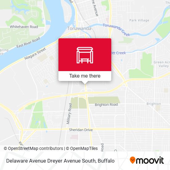 Mapa de Delaware Avenue Dreyer Avenue South