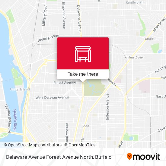 Delaware Avenue Forest Avenue North map
