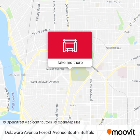 Delaware Avenue Forest Avenue South map