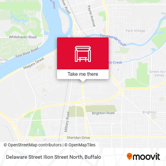 Mapa de Delaware Street Ilion Street North