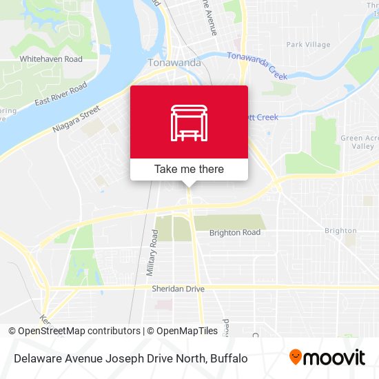 Delaware Avenue Joseph Drive North map
