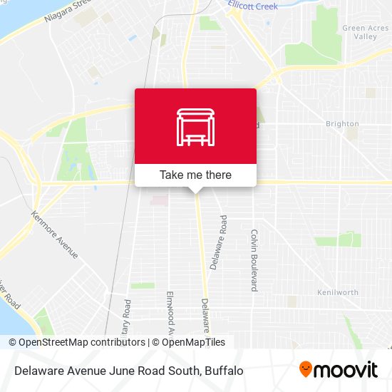 Mapa de Delaware Avenue June Road South