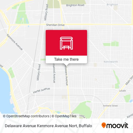 Delaware Avenue Kenmore Avenue Nort map