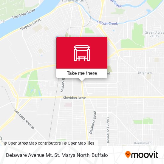 Mapa de Delaware Avenue Mt. St. Marys North