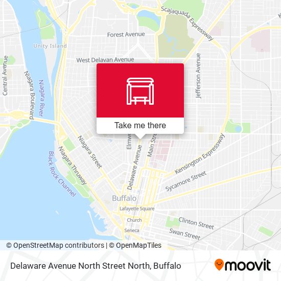Mapa de Delaware Avenue North Street North