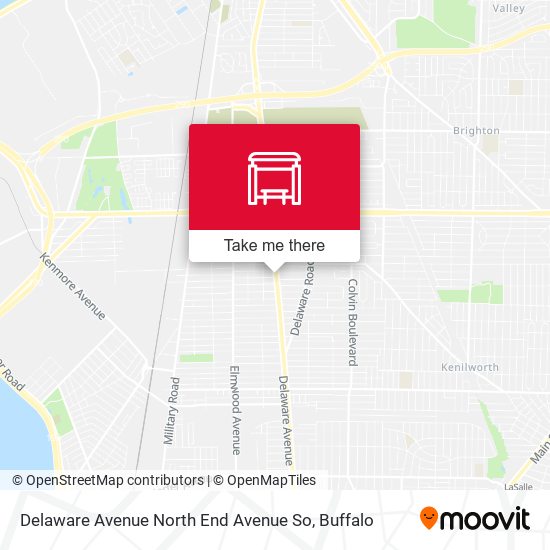 Mapa de Delaware Avenue North End Avenue So