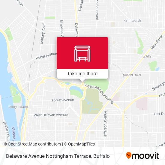Delaware Avenue Nottingham Terrace map