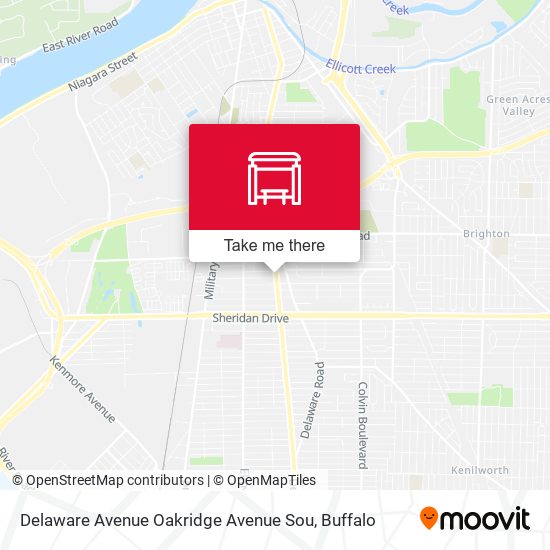 Delaware Avenue Oakridge Avenue Sou map