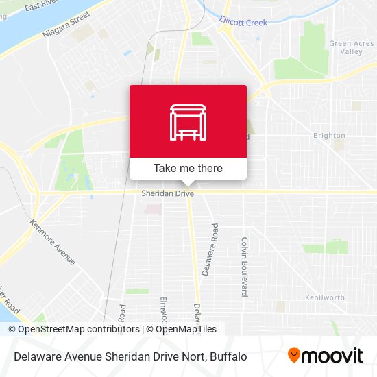 Delaware Avenue Sheridan Drive Nort map