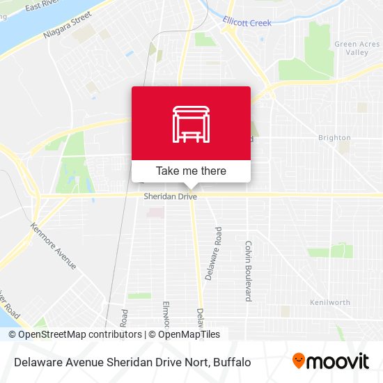 Mapa de Delaware Avenue Sheridan Drive Nort