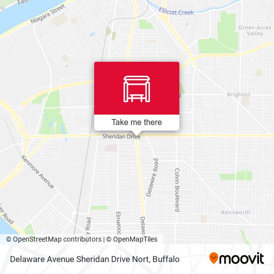 Delaware Avenue Sheridan Drive Nort map