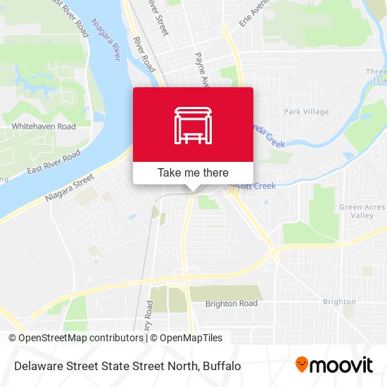 Mapa de Delaware Street State Street North