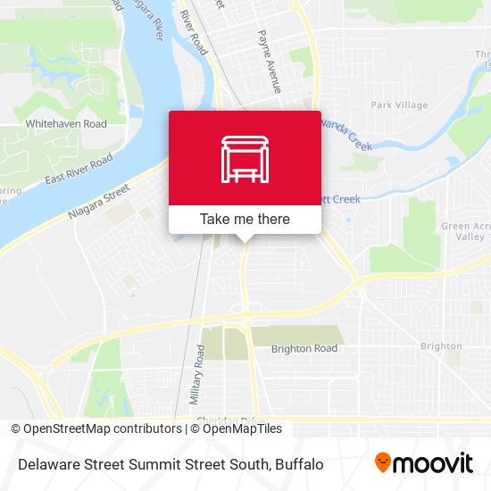 Delaware Street Summit Street South map