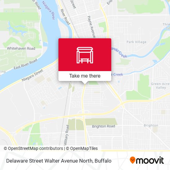 Delaware Street Walter Avenue North map