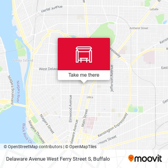 Mapa de Delaware Avenue West Ferry Street S