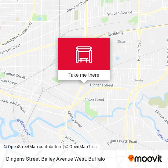 Dingens Street Bailey Avenue West map