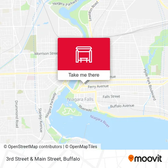 3rd Street & Main Street map