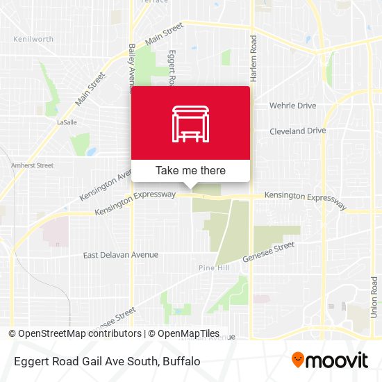 Eggert Road Gail Ave South map