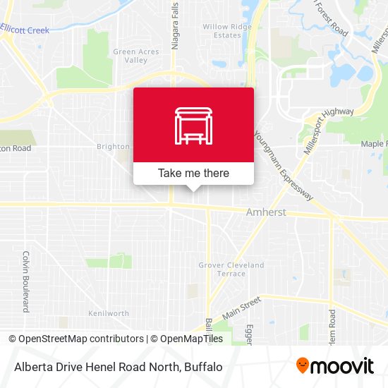 Alberta Drive Henel Road North map