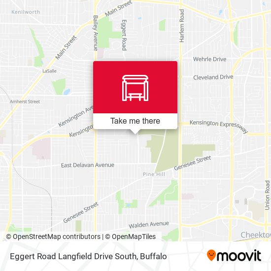 Eggert Road Langfield Drive South map