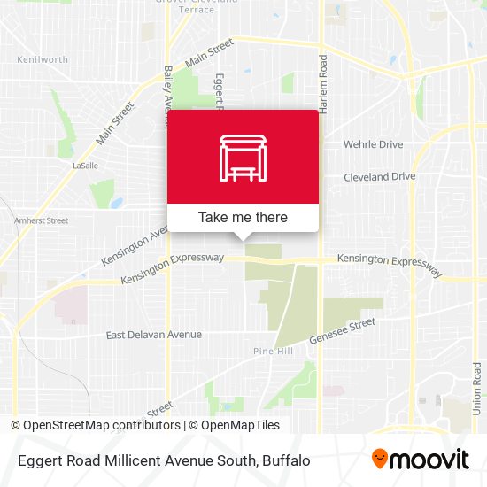 Eggert Road Millicent Avenue South map