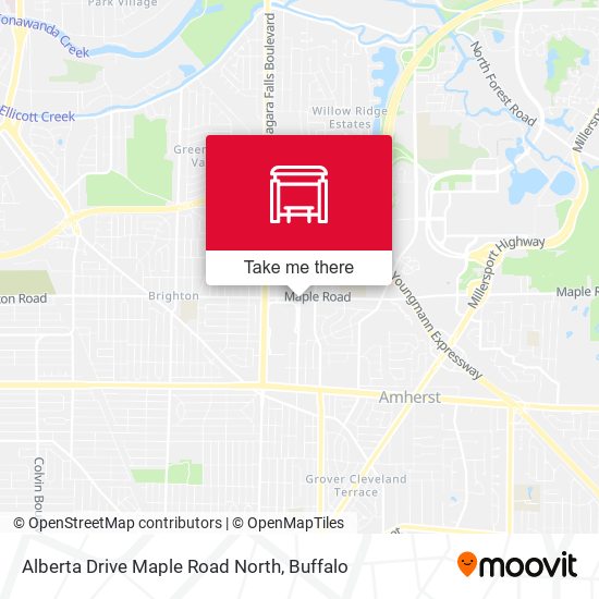 Alberta Drive Maple Road North map