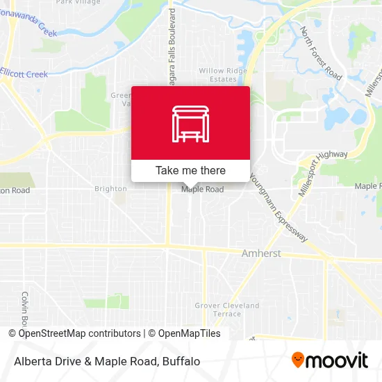 Alberta Drive & Maple Road map