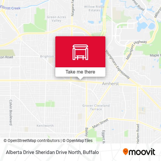 Mapa de Alberta Drive Sheridan Drive North