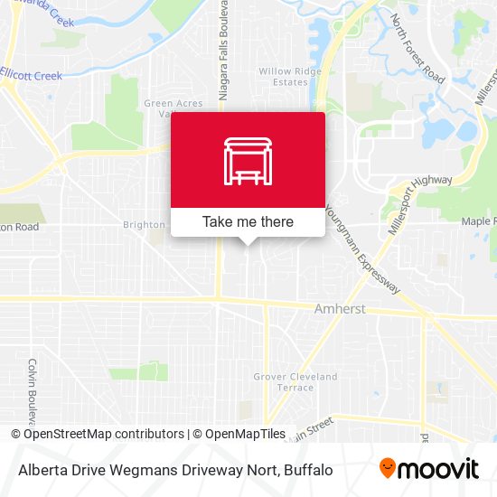 Alberta Drive Wegmans Driveway Nort map