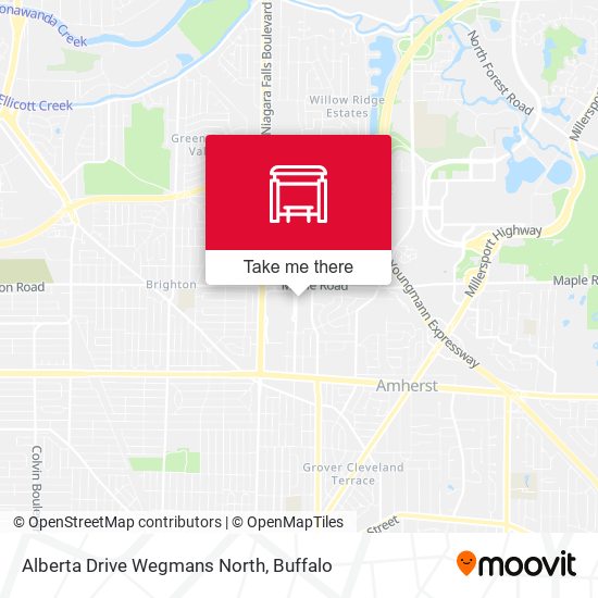 Alberta Drive Wegmans North map