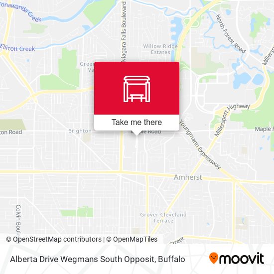 Alberta Drive Wegmans South Opposit map