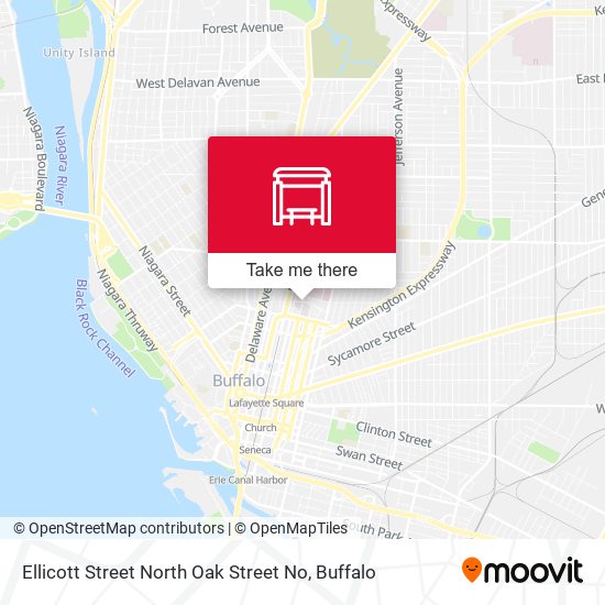 Ellicott Street North Oak Street No map
