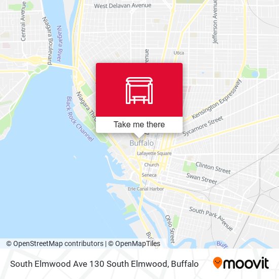 South Elmwood Ave 130 South Elmwood map